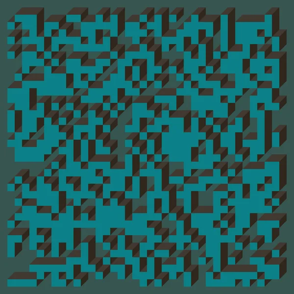 Edward Zajecs 2. Cubo 'nun 1971' deki uygulaması. Esasen 8 taştan oluşan bir Truchet fayans seti ve yerleştirme sanatı illüstrasyonu için kurallar 