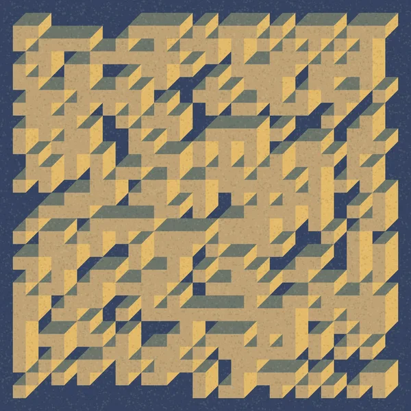 Edward Zajecs 2. Cubo 'nun 1971' deki uygulaması. Esasen 8 taştan oluşan bir Truchet fayans seti ve yerleştirme sanatı illüstrasyonu için kurallar 