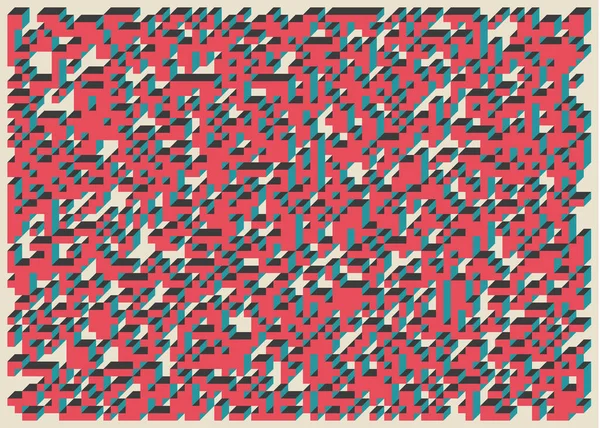 Implementación Edward Zajecs Cubo Desde 1971 Esencialmente Conjunto Baldosas Truchet — Archivo Imágenes Vectoriales