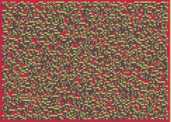 Edward Zajecs 2. Cubo 'nun 1971' deki uygulaması. Esasen 8 taştan oluşan bir Truchet fayans seti ve yerleştirme sanatı illüstrasyonu için kurallar 