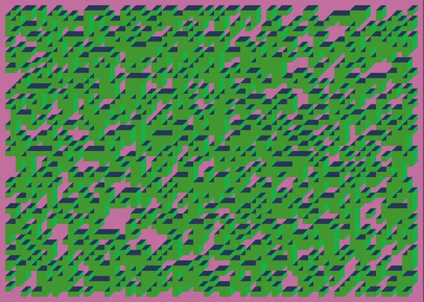 Edward Zajecs 2. Cubo 'nun 1971' deki uygulaması. Esasen 8 taştan oluşan bir Truchet fayans seti ve yerleştirme sanatı illüstrasyonu için kurallar 