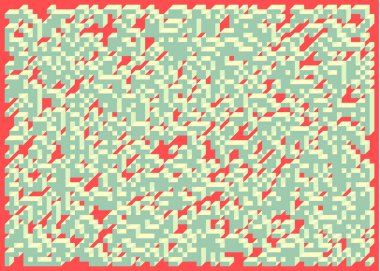 Edward Zajecs 2. Cubo 'nun 1971' deki uygulaması. Esasen 8 taştan oluşan bir Truchet fayans seti ve yerleştirme sanatı illüstrasyonu için kurallar 