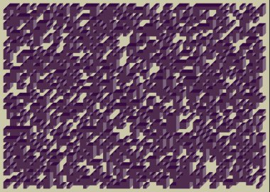 Edward Zajecs 2. Cubo 'nun 1971' deki uygulaması. Esasen 8 taştan oluşan bir Truchet fayans seti ve yerleştirme sanatı illüstrasyonu için kurallar 