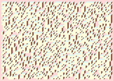 Edward Zajecs 2. Cubo 'nun 1971' deki uygulaması. Esasen 8 taştan oluşan bir Truchet fayans seti ve yerleştirme sanatı illüstrasyonu için kurallar 