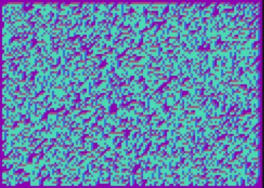 Edward Zajecs 2. Cubo 'nun 1971' deki uygulaması. Esasen 8 taştan oluşan bir Truchet fayans seti ve yerleştirme sanatı illüstrasyonu için kurallar 