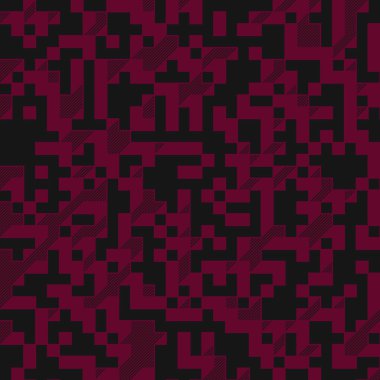 Edward Zajec 'in 1971' deki Il Cubo 'sunun uygulanması. Esasen 8 taştan oluşan bir Truchet fayans seti ve yerleştirme sanatı illüstrasyonu için kurallar