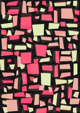 Ofset Quad üretken sanat arkaplan çizimi