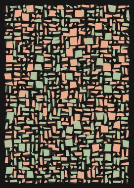 Ofset Quad üretken sanat arkaplan çizimi