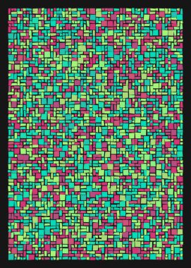 Ofset Quad üretken sanat arkaplan çizimi