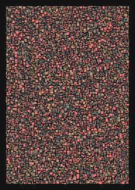 Ofset Quad üretken sanat arkaplan çizimi