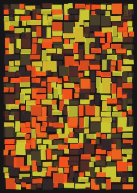 Ofset Quad üretken sanat arkaplan çizimi