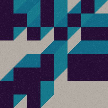 Edward Zajec 'in 1971' deki Il Cubo 'sunun uygulanması. Esasen 8 taştan oluşan bir Truchet fayans seti ve yerleştirme sanatı illüstrasyonu için kurallar