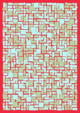 Ofset Quad üretken sanat arkaplan çizimi