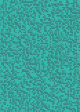 Edward Zajec 'in 1971' deki Il Cubo 'sunun uygulanması. Esasen 8 taştan oluşan bir Truchet fayans seti ve yerleştirme sanatı illüstrasyonu için kurallar