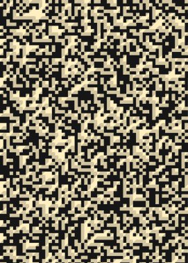 Edward Zajec 'in 1971' deki Il Cubo 'sunun uygulanması. Esasen 8 taştan oluşan bir Truchet fayans seti ve yerleştirme sanatı illüstrasyonu için kurallar