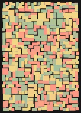 Ofset Quad üretken sanat arkaplan çizimi