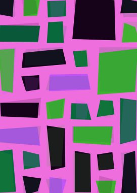 Ofset Quad üretken sanat arkaplan çizimi