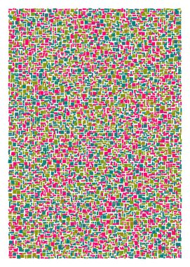 Ofset Quad üretken sanat arkaplan çizimi