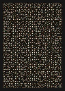 Ofset Quad üretken sanat arkaplan çizimi