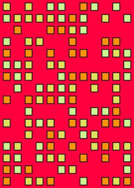 Ofset Quad üretken sanat arkaplan çizimi
