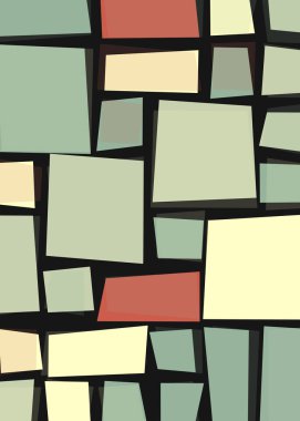 Ofset Quad üretken sanat arkaplan çizimi