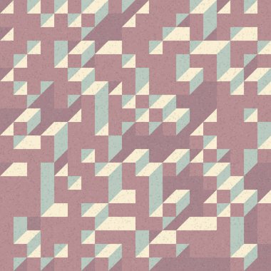 Edward Zajec 'in 1971' deki Il Cubo 'sunun uygulanması. Esasen 8 taştan oluşan bir Truchet fayans seti ve yerleştirme sanatı illüstrasyonu için kurallar