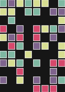 Ofset Quad üretken sanat arkaplan çizimi