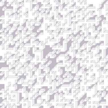 Edward Zajec 'in 1971' deki Il Cubo 'sunun uygulanması. Esasen 8 taştan oluşan bir Truchet fayans seti ve yerleştirme sanatı illüstrasyonu için kurallar