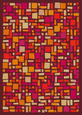 Ofset Quad üretken sanat arkaplan çizimi