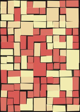 Ofset Quad üretken sanat arkaplan çizimi