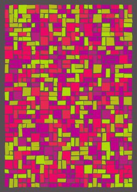 Ofset Quad üretken sanat arkaplan çizimi