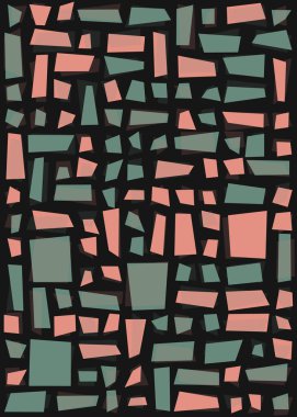 Ofset Quad üretken sanat arkaplan çizimi