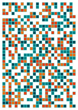 Ofset Quad üretken sanat arkaplan çizimi