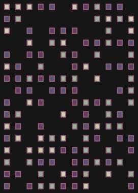 Ofset Quad üretken sanat arkaplan çizimi