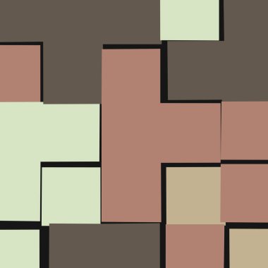 Ofset Quad üretken sanat arkaplan çizimi