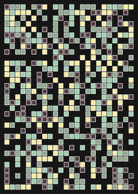 Ofset Quad üretken sanat arkaplan çizimi