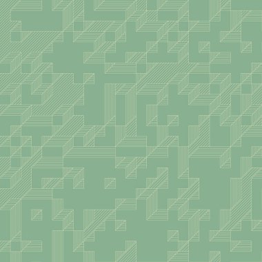 Edward Zajec 'in 1971' deki Il Cubo 'sunun uygulanması. Esasen 8 taştan oluşan bir Truchet fayans seti ve yerleştirme sanatı illüstrasyonu için kurallar