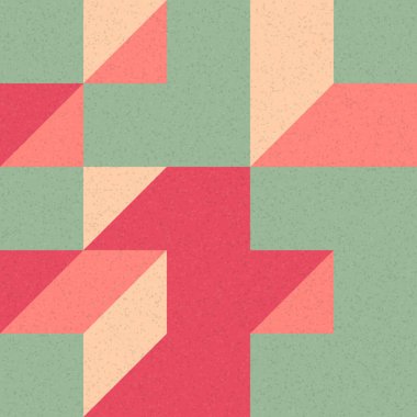 Edward Zajec 'in 1971' deki Il Cubo 'sunun uygulanması. Esasen 8 taştan oluşan bir Truchet fayans seti ve yerleştirme sanatı illüstrasyonu için kurallar