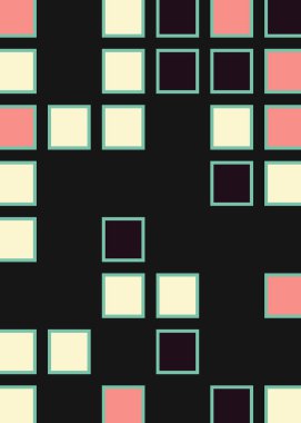 Ofset Quad üretken sanat arkaplan çizimi