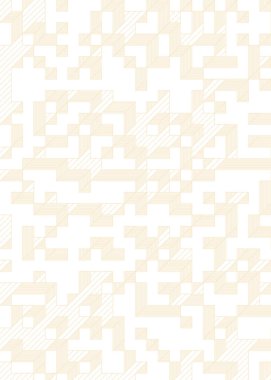 Edward Zajec 'in 1971' deki Il Cubo 'sunun uygulanması. Esasen 8 taştan oluşan bir Truchet fayans seti ve yerleştirme sanatı illüstrasyonu için kurallar