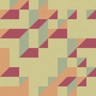 Edward Zajec 'in 1971' deki Il Cubo 'sunun uygulanması. Esasen 8 taştan oluşan bir Truchet fayans seti ve yerleştirme sanatı illüstrasyonu için kurallar