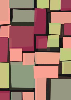 Ofset Quad üretken sanat arkaplan çizimi