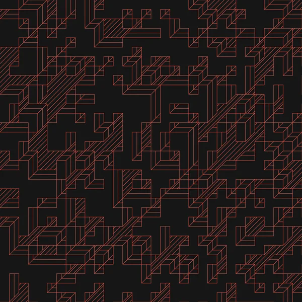 Edward Zajec 'in 1971' deki Il Cubo 'sunun uygulanması. Esasen 8 taştan oluşan bir Truchet fayans seti ve yerleştirme sanatı illüstrasyonu için kurallar