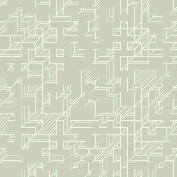 Edward Zajec 'in 1971' deki Il Cubo 'sunun uygulanması. Esasen 8 taştan oluşan bir Truchet fayans seti ve yerleştirme sanatı illüstrasyonu için kurallar