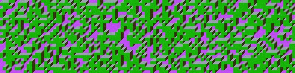 Edward Zajec 'in 1971' deki Il Cubo 'sunun uygulanması. Esasen 8 taştan oluşan bir Truchet fayans seti ve yerleştirme sanatı illüstrasyonu için kurallar