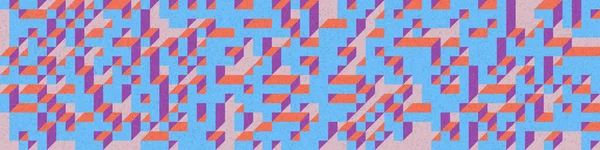 Edward Zajec 'in 1971' deki Il Cubo 'sunun uygulanması. Esasen 8 taştan oluşan bir Truchet fayans seti ve yerleştirme sanatı illüstrasyonu için kurallar