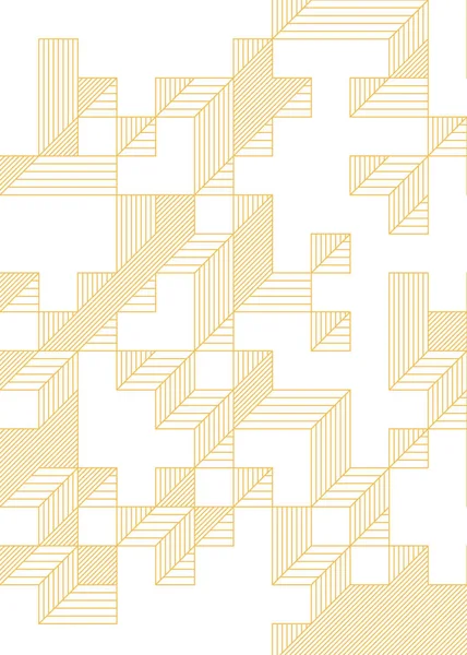 Edward Zajec 'in 1971' deki Il Cubo 'sunun uygulanması. Esasen 8 taştan oluşan bir Truchet fayans seti ve yerleştirme sanatı illüstrasyonu için kurallar