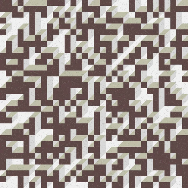 Edward Zajec 'in 1971' deki Il Cubo 'sunun uygulanması. Esasen 8 taştan oluşan bir Truchet fayans seti ve yerleştirme sanatı illüstrasyonu için kurallar