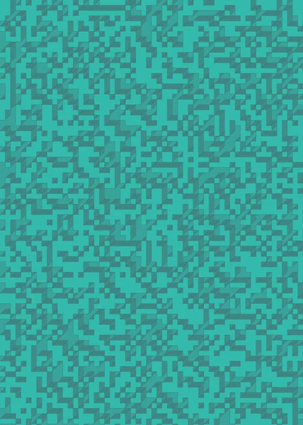 Edward Zajec 'in 1971' deki Il Cubo 'sunun uygulanması. Esasen 8 taştan oluşan bir Truchet fayans seti ve yerleştirme sanatı illüstrasyonu için kurallar