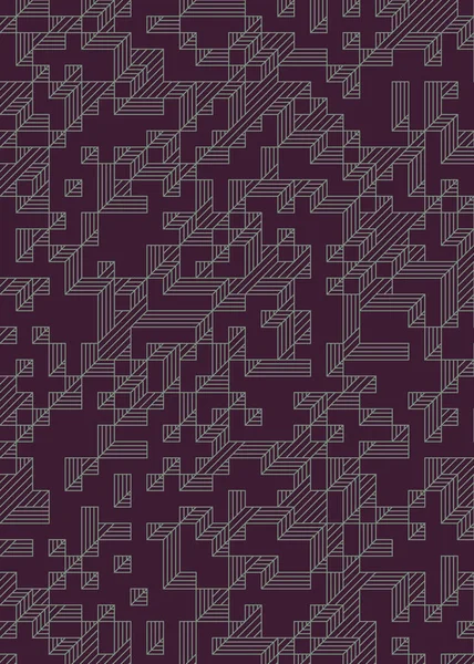 Edward Zajec 'in 1971' deki Il Cubo 'sunun uygulanması. Esasen 8 taştan oluşan bir Truchet fayans seti ve yerleştirme sanatı illüstrasyonu için kurallar
